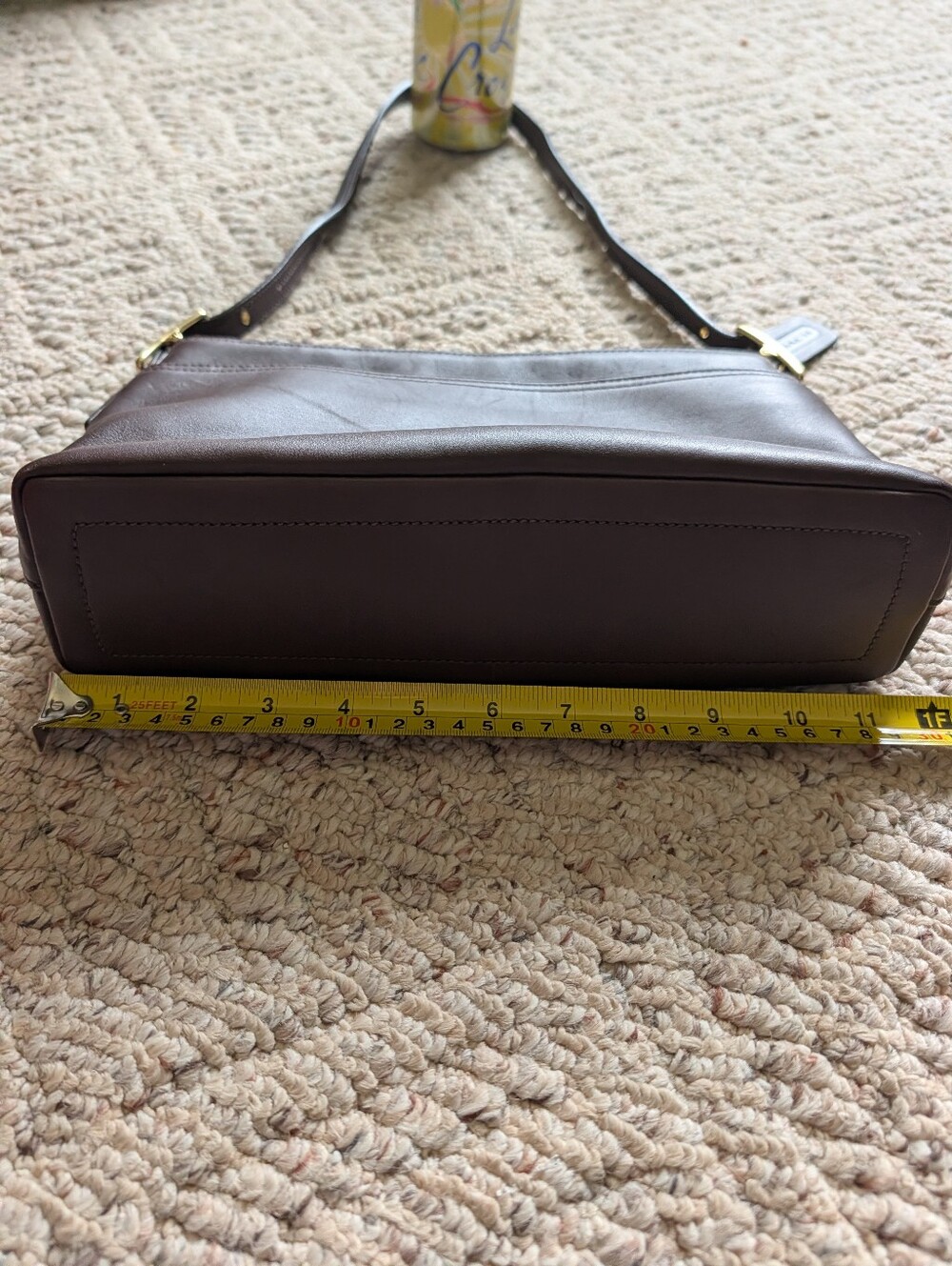 Vintage Y2K 2000s Coach 9861 Legacy Brown Leather Gold Slim Shoulder Hobo Bag - Picture 8 of 8
